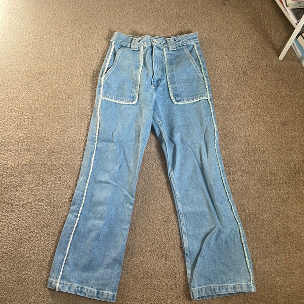 Flower Straight Leg Zara Jeans